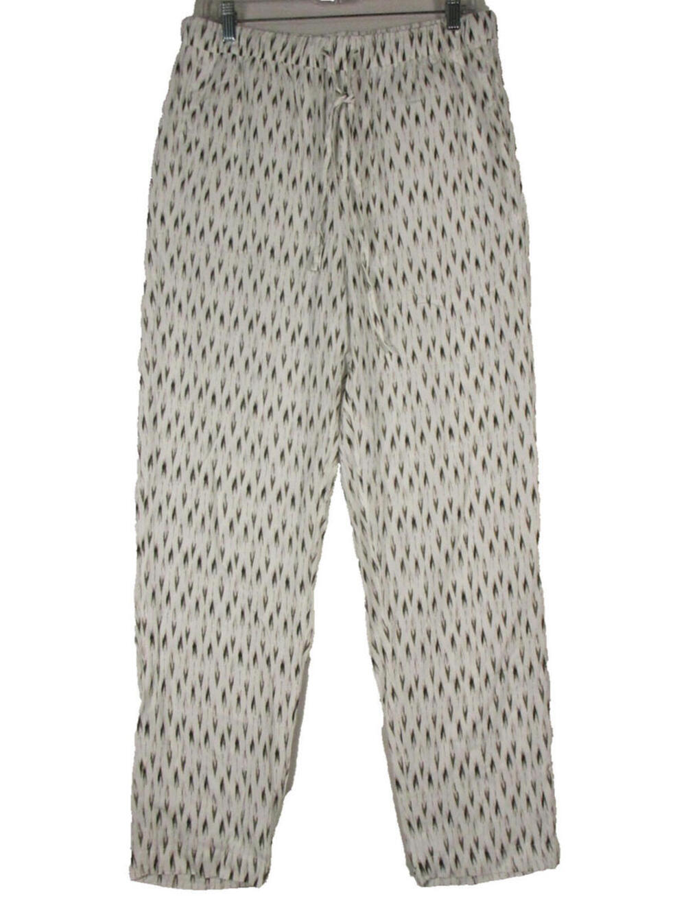 Banana Republic Womens Slim Drapey Pants Elastic Tie Waist Size M White